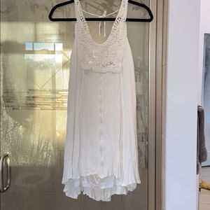 Backless White Summer Dress